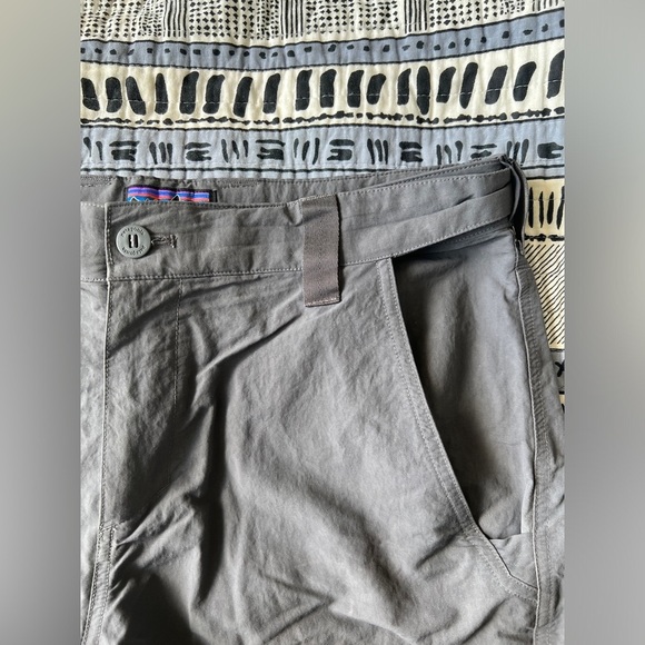 Patagonia Mens Swiftcurrent Grey Wet Wade Cargo Hiking Travel Shorts 10” Medium - Picture 3 of 13